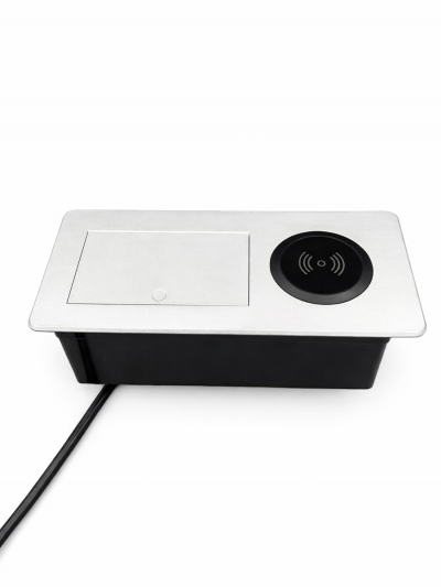 Выдвижная розетка Nexio Q4, 2xUSB A+C, беспроводная зарядка 15 Вт, провод 1,5 м-2