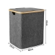 Корзина для белья складная Folter grey